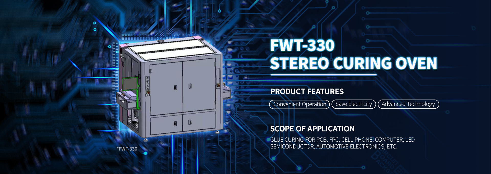 Automatic three-dimensional curing oven